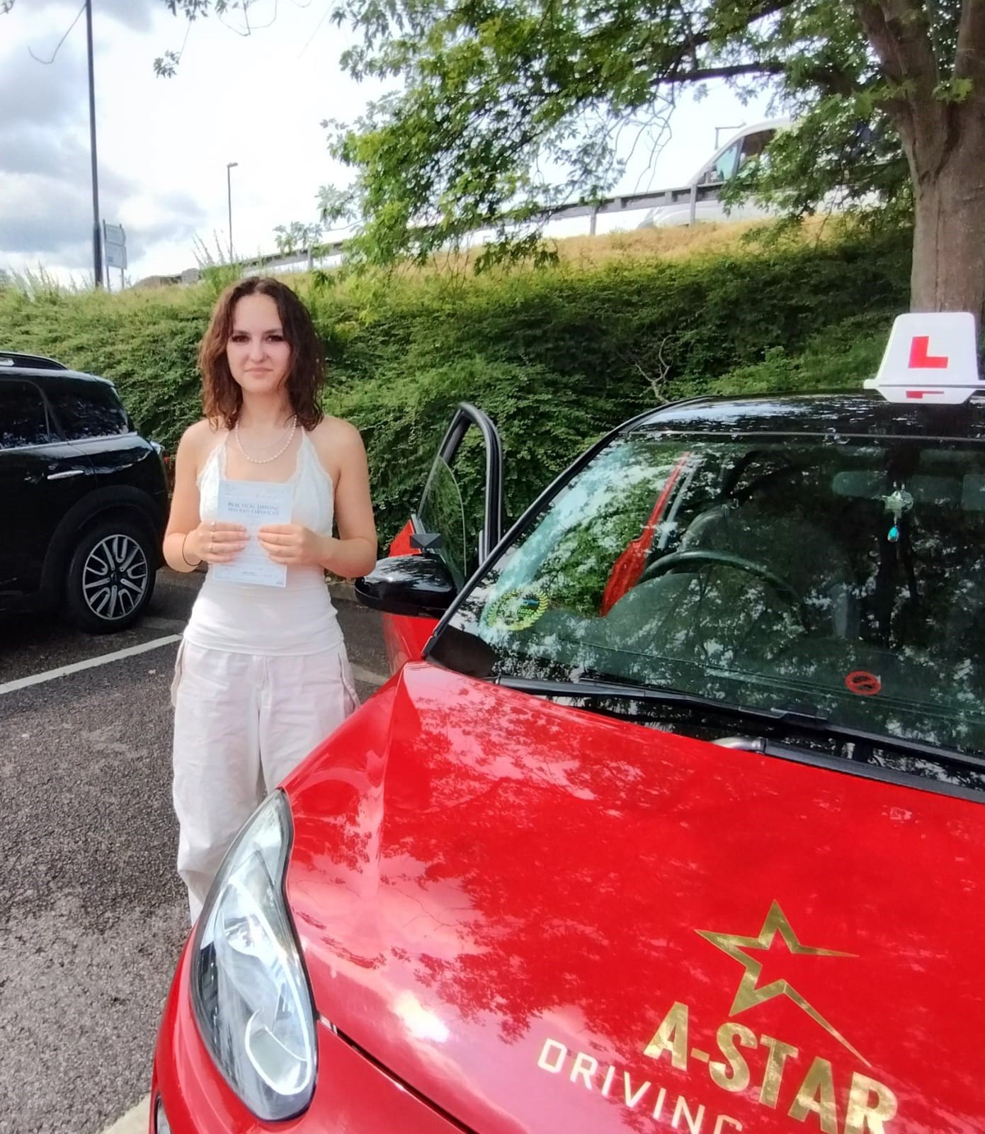 A-Star Driving School learner who passed with Mark