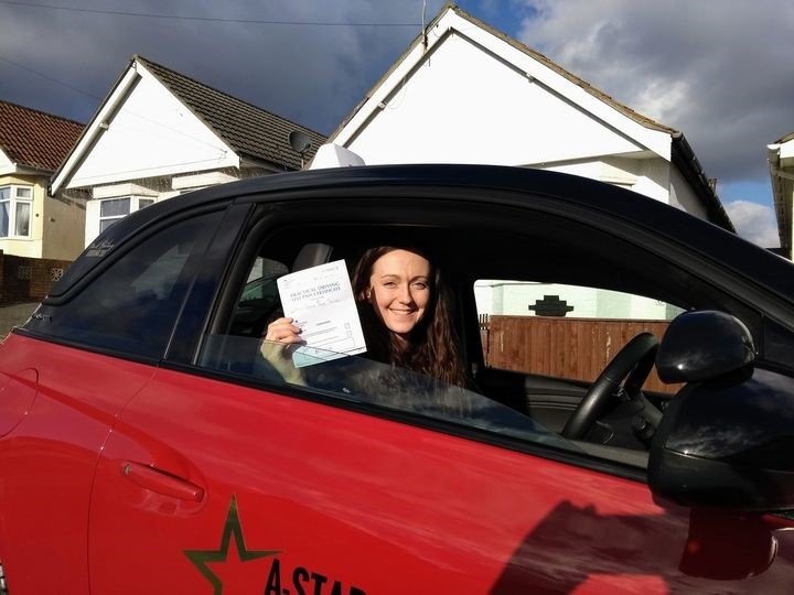 A-Star Driving School learner who passed with Mark