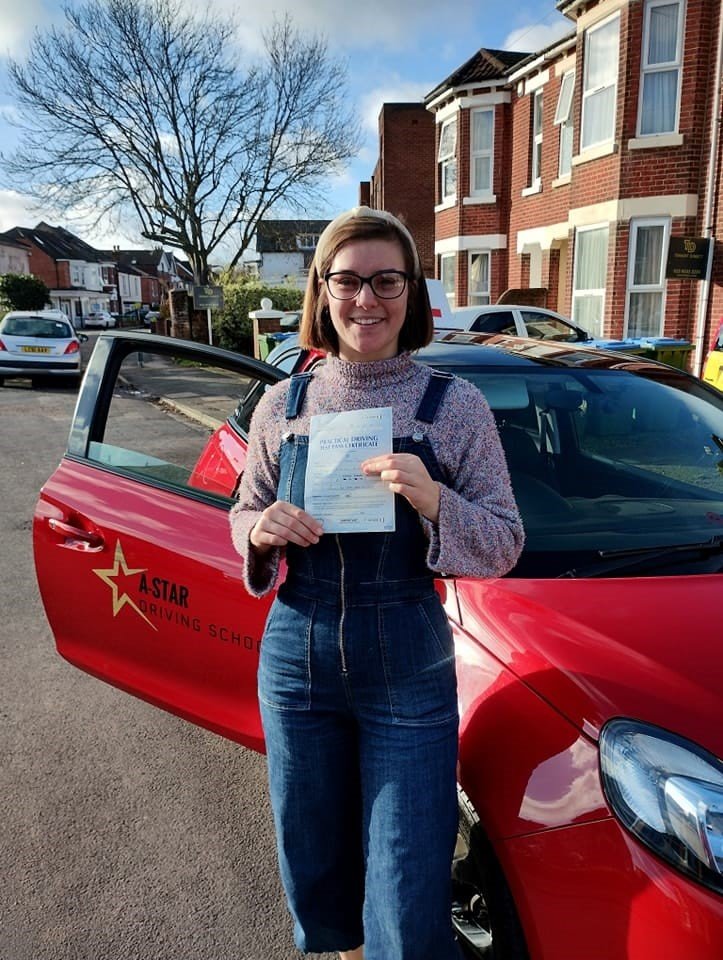 A-Star Driving School learner who passed with Mark