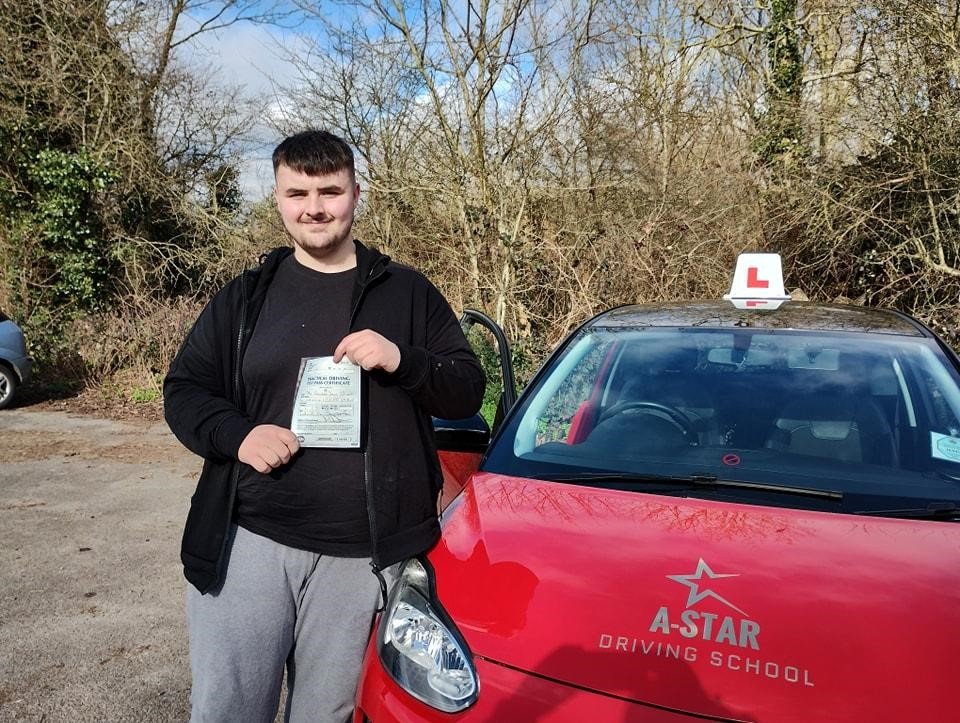 A-Star Driving School learner who passed with Mark