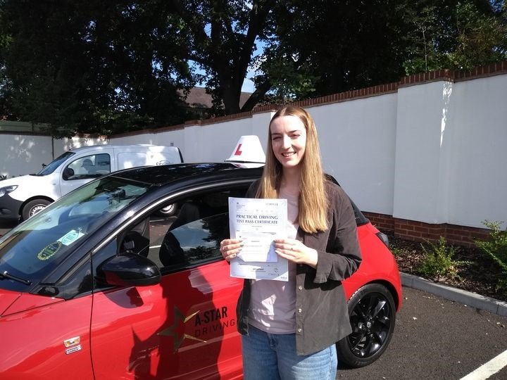 A-Star Driving School learner who passed with Mark