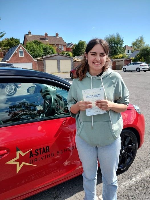 A-Star Driving School learner who passed with Mark